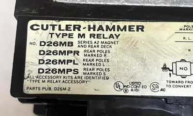 Used CUTLER-HAMMER D26MB Miscellaneous Equipment (Electrical & Power) | Surplus Asset Holdings #1199795