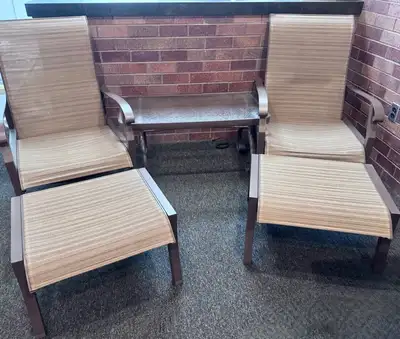 Used WOODARD FREMONT SLING CHAIR AND OTTOMAN Estate & Personal Property Michigan US | Miedema Asset Management Group #1338457