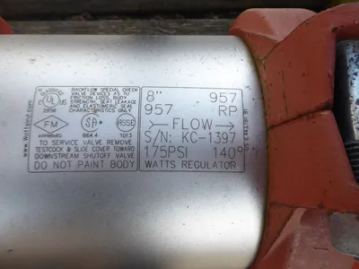 Watts 8" 957-OSY Reduced Pressure Zone Check Valve Assembly 175 PSI Used
