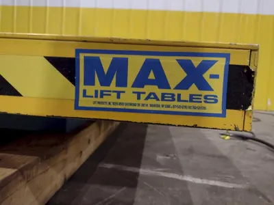 4,000 LBS X 72" X 72" LIFT PRODUCTS MODEL #LPT4W-040-36 HYDRAULIC SCISSOR LIFT TABLE: YOBRO #24987