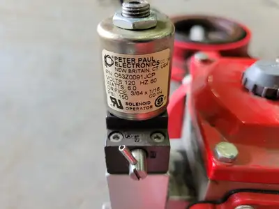 3" Butterfly Valve w/ Actuator Solenoid Operator and Enclosure Switch