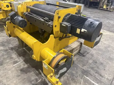 25 TON P&H OVERHEAD BRIDGE CRANE HOIST, NEW 1998, 66" GAUGE: YOBRO #24847