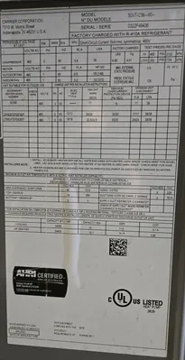 USED 2022 CARRIER 50VT-C36-60