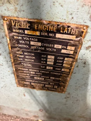 VICTOR 1660G Lathes, Engine | Global Machine Brokers, LLC (8)