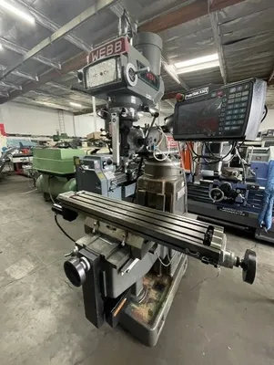 WEBB CHAMP 4VH MILLERS, KNEE, N/C & CNC | Wheeler Machinery Sales (1)