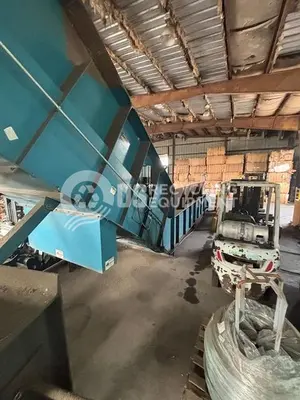 USED 2008 MARATHON 2R-150N-57-30 2 RAM HORIZONTAL BALER WITH CONVEYOR