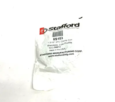 New | in-Stock Stafford Stainless Steel Low Profile 2-Piece Shaft Clamp Collar 1-3/16" Clamps Michigan US | Maverick Industrial Sales #1456576