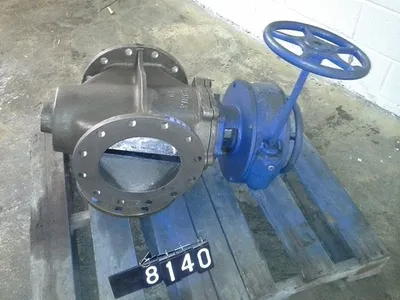 10"-150, 3 way Dezurik Plug Valve, Rebuilt Condition