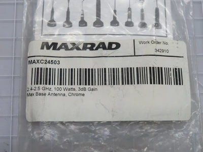 New | in-Stock MAXRAD _UNKNOWN_ Fiber Optics | OCO Industrial #1741489