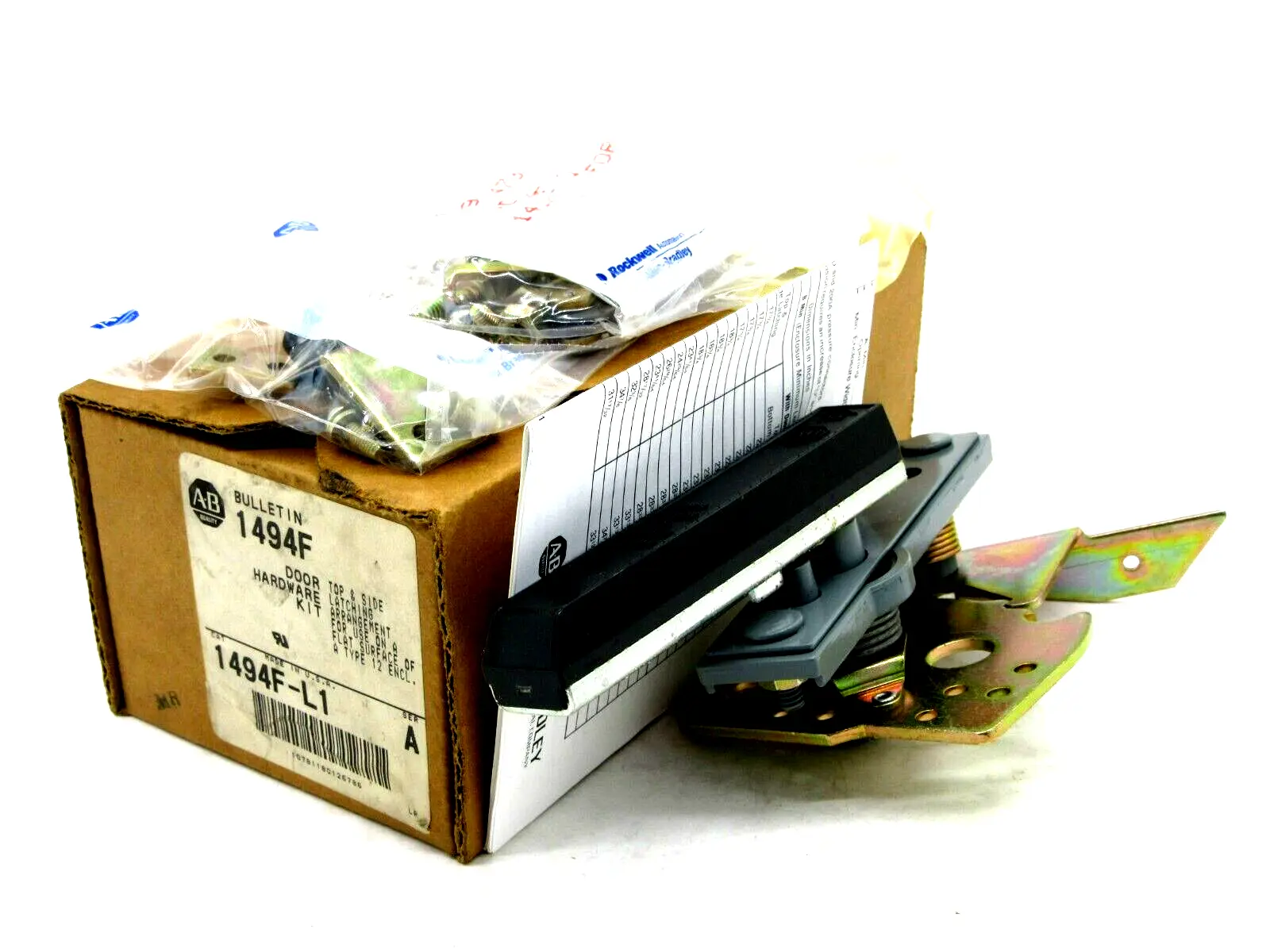 NEW ALLEN BRADLEY 1494F-L1 DOOR HARDWARE KIT SER.A 1494FL1