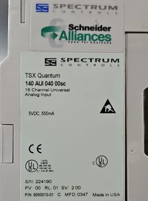 Used Schneider Schneider 140AUI04000SC Input / Output Modules South Carolina US | Palmetto Automation #1158889
