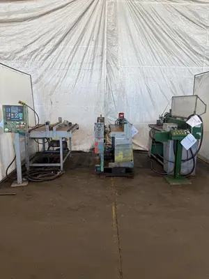 48” X 4" ARBOR STRILICH SLITTING LINE WITH FAMCO CUT OFF SHEAR & AMS CONTROLS. STOCK # 0664425