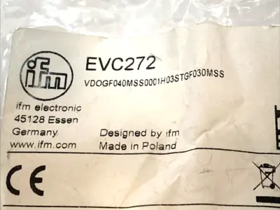 USED IFM M8 SENSOR CABLE EVC272 1M