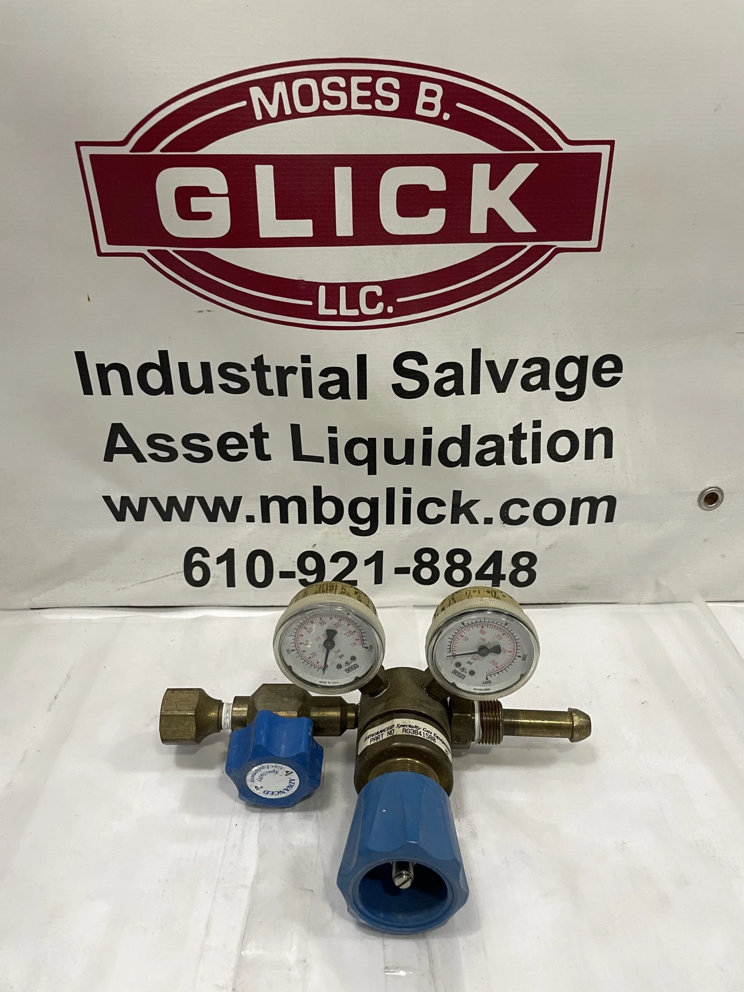 Advanced Specialty Gas Equipment AG3841580 Pressure Regulator 0-2000/4000PSI
