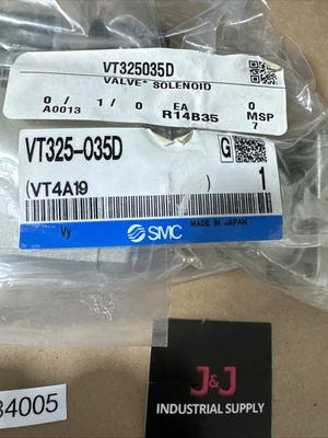 New SMC VT325-035D Solenoid Valve Warranty 🇺🇸