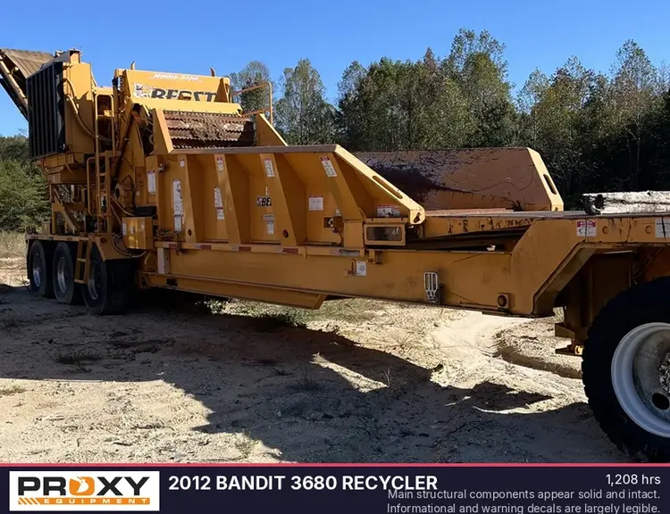 Used 2012 BANDIT 3680 RECYCLER Forestry Grinders North Carolina US | Proxy Equipment #1385242