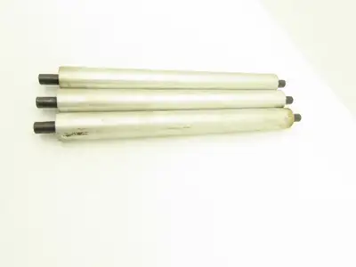 Aluminum Idler Conveyor Roller 1.9" Dia 49mm 18-7/8" Face 21-5/8"OAL  Lot of 3