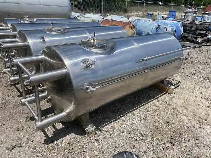 300 gal stainless steel jacketed brite tank