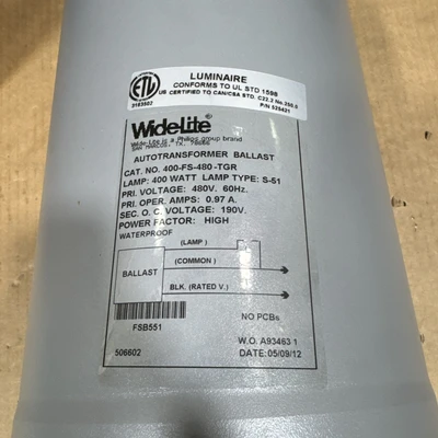 NEW WideLite 400-FS-480-TGR