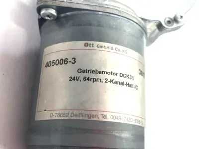 Used tt GmbH & Co Motor with Worm Gearbox 24V 64rpm, Nidec 405.006 Gearmotors Michigan US | Maverick Industrial Sales #1389849
