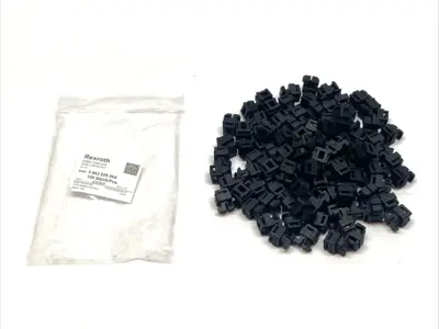 New | in-Stock Bosch Rexroth Cable Bracket For 10mm T-Slots LOT OF 100 Misc Fasteners Michigan US | Maverick Industrial Sales #1393007