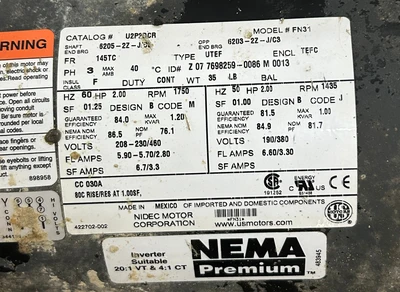 USED BALDOR 44215