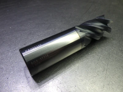 Kyocera/SGS 1" 5 Flute Carbide SQ Endmill 1" Shank TA Coated 37214 (LOC2756A)