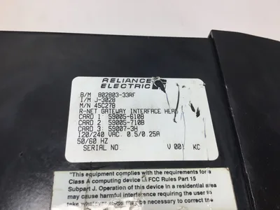 Reliance Electric 45C27B R-Net Gateway Interface Head Fuse Type 250V AGC 2 Amp