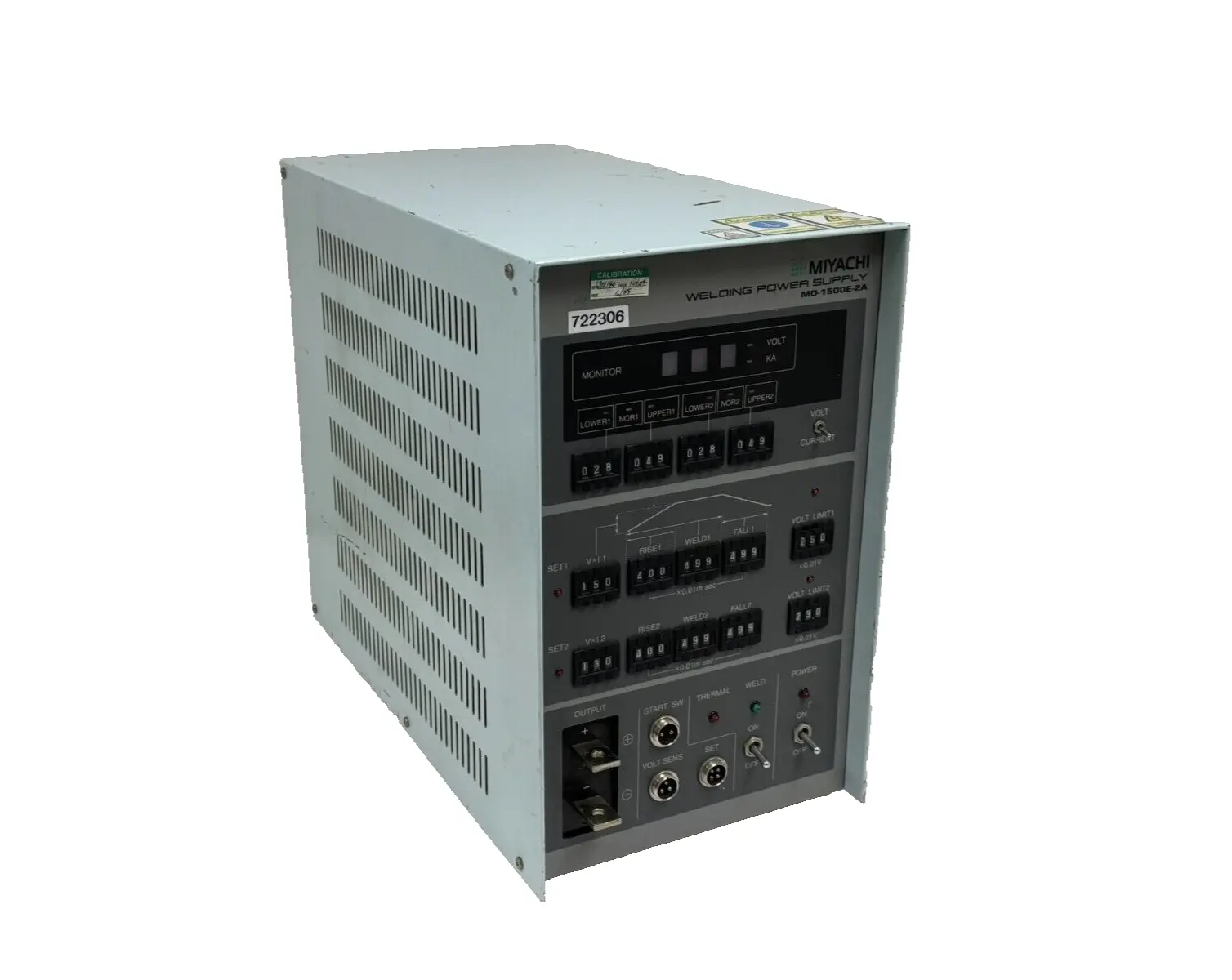 USED UNITEK MIYACHI MD-1500E-2A WELDING POWER SUPPLY MD1500E2A