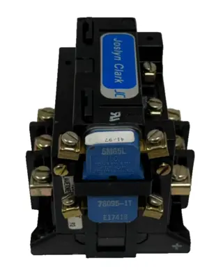 USED JOSLYN CLARK 7001-7140-11 CONTACTOR 110/120V W/ 78095-1T CONTACT 5M65L