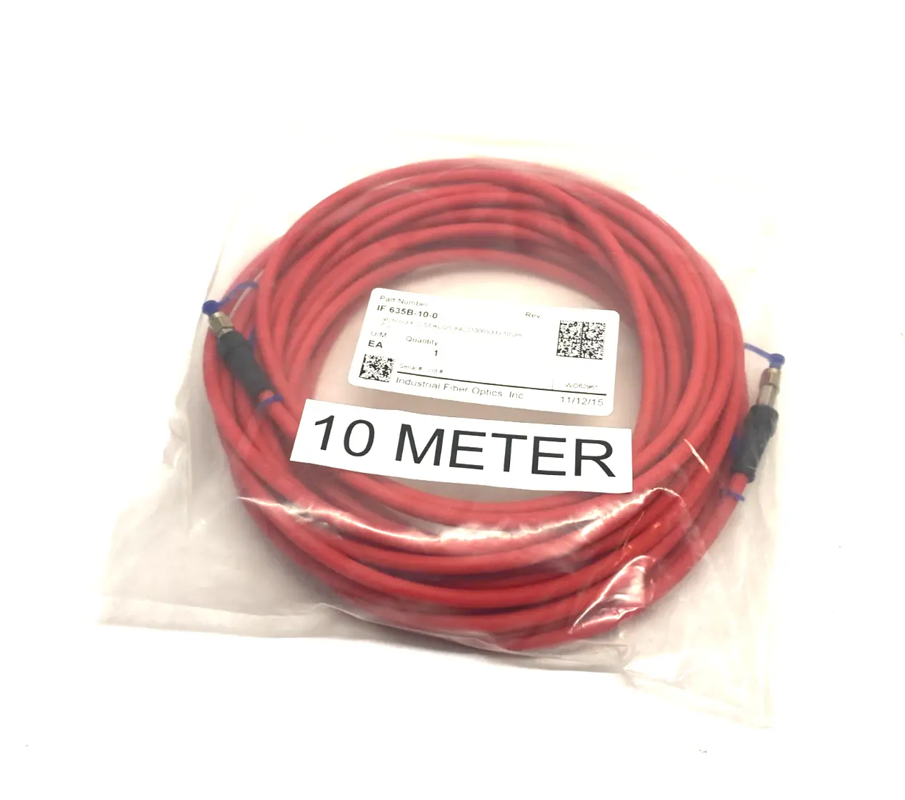 USED INDUSTRIAL FIBER OPTICS PATCHCORD F/O SERCOS 84C01000S333 10.0M
