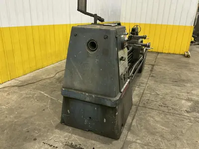 21" X 84" CLAUSING MODEL #21 ENGINE LATHE METRIC & 3.5" HOLE: YOBRO #25140