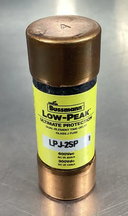 Used Cooper Bussmann LPJ-2SP Fuses | Palmetto Automation #1156145