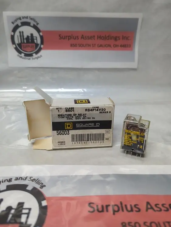 New | in-Stock SQUARE D 8501-RS4P14V20 Miscellaneous Equipment (Electrical & Power) | Surplus Asset Holdings #1202631