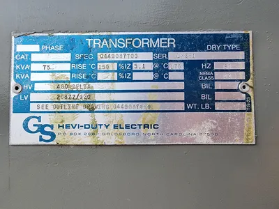 GS 75kva Dry Type Transformer