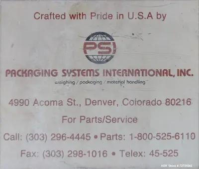 Used INTERNATIONAL 780 Fillers Bulk Bag - Open Mouth - Valve Bag Illinois US | Aaron Equipment #1515450