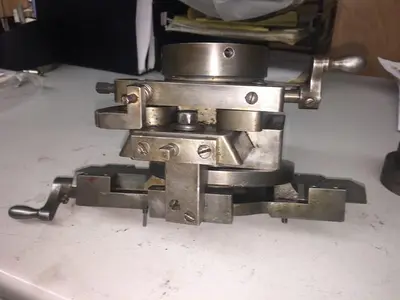 2841-385 Antique MJ Brohen Brocading Ellipse Precision 360 Chuck/Vise & Oval Attachment