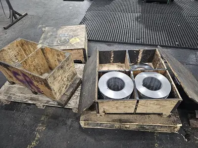 60” x .135” x 50,000 Lbs. Cincinnati/Herr-Voss Slitting Line  (Used)