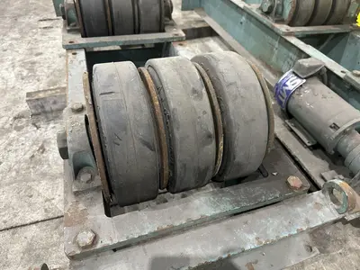 20 TON ARONSON MODEL #WWR-20 POWERED TANK TURNING ROLL SET WITH DRIVE & IDLER: STOCK #22313