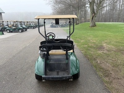 (1) 2015 E-Z-Go golf cart with a Kawasaki gas engine, does not include Club canopy, fold-down windsh...