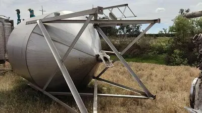 Silo, 365 CF, S/st, 8' x 6', 55 Lbs/CF, Auger, #S740292