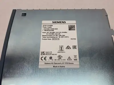 USED SIEMENS SITOP PSU6200 STABILIZED POWER SUPPLY 24 V/ 10 A