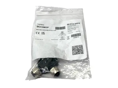 New | in-Stock Balluff T-Splitter, 2x M12 Female, M12 Male, BCC M415-M4415-T0117-000 Electrical Fittings Michigan US | Maverick Industrial Sales #1475521