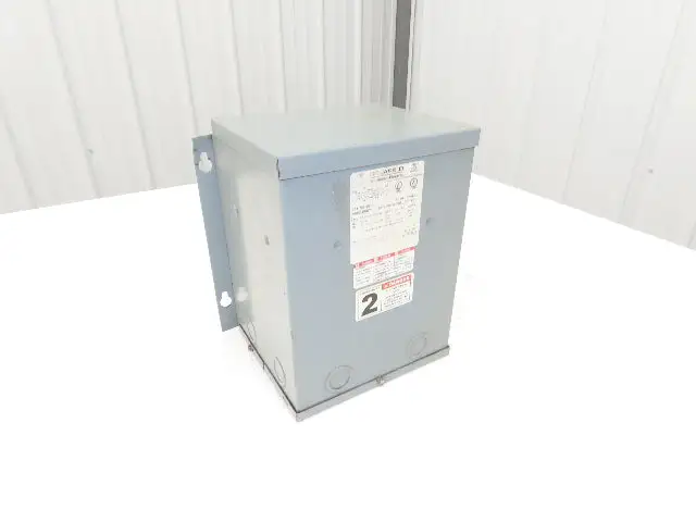 Square D 2S1F Step Down Power Transformer 2KVA 1Ph HV 240/480 LV 120/240V