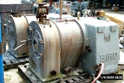(2) Bird/Escher-Wyss ML-500-2 pusher centrifuges, 316SS.