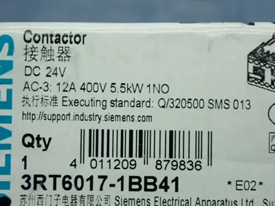 NEW SIEMENS 3RT60171BB41
