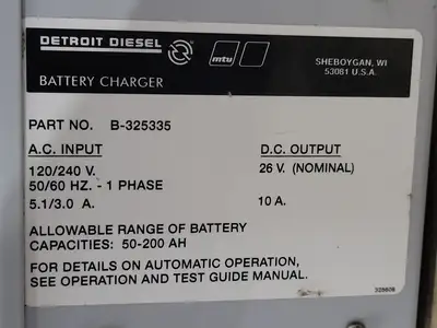 Used DETROIT DIESEL B-325335 Battery Chargers British Columbia CA | Lenmark #238378
