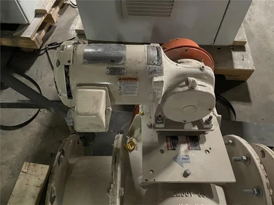 9" Diameter Smoot FTP9 Rotary Air-Lock, 1 HP AC Motor