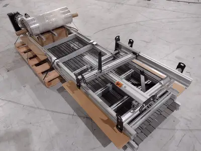 USED DORNER 3200 SERIES FLAT BELT CONVEYOR END DRIVE