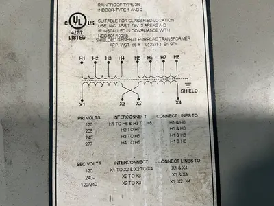 Used EGS ELECTRICAL GROUP HS12F3AS Distribution Transformers Ohio US | HGR 24 #1312258